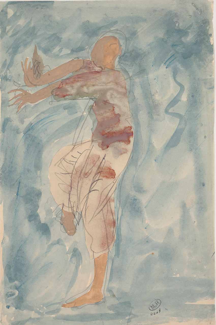 Auguste Rodin 1840 1917 blue Cambodian Dancer in Profile | Art Blog | Musings of Artist Kathryn Kaiser