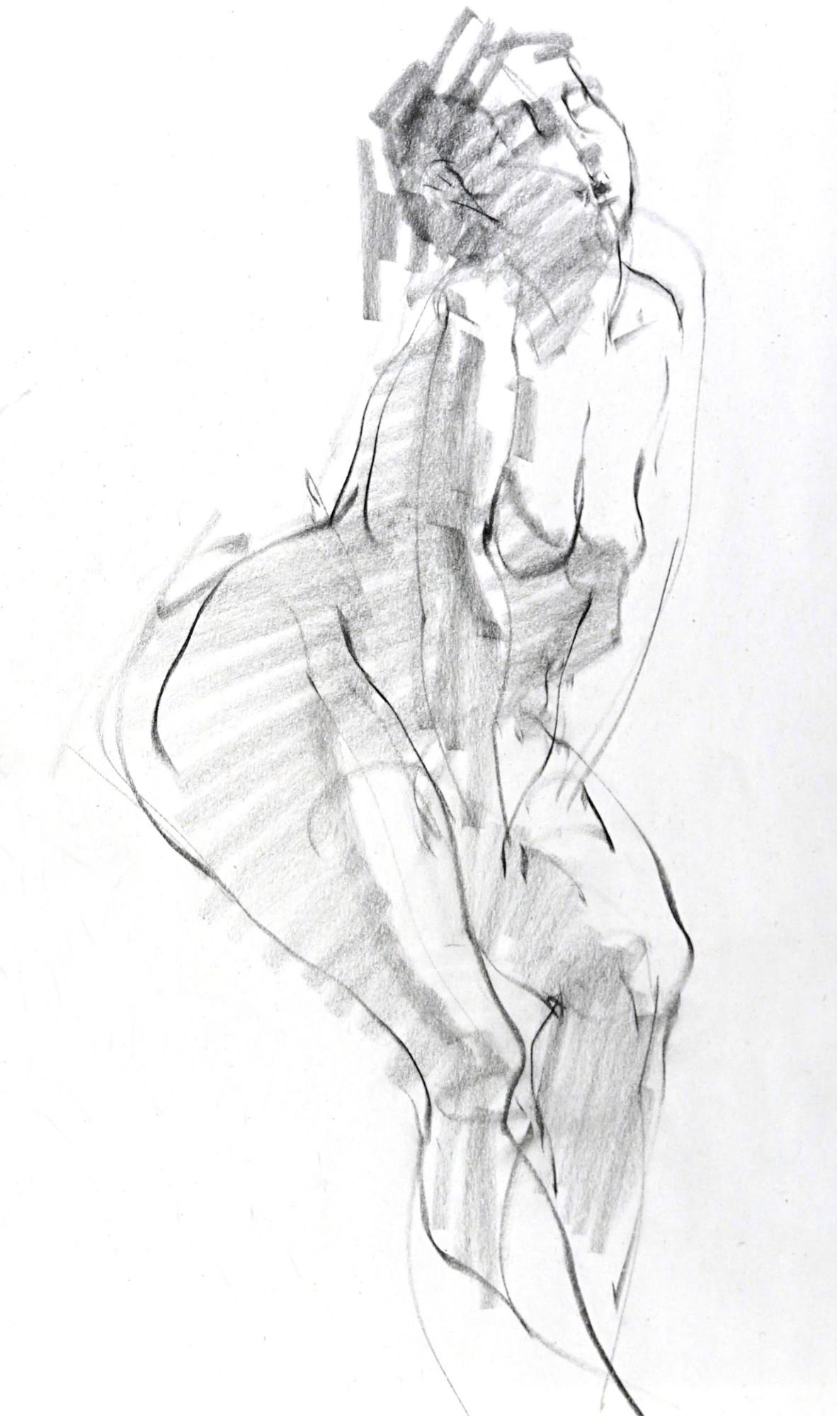 figure drawing how to Terry Miura charcoal 4