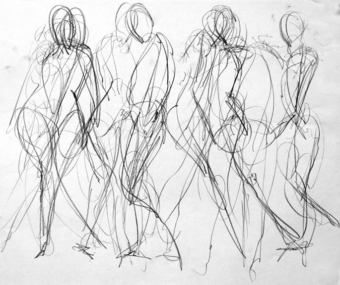 line gesture drawing John Nguyen